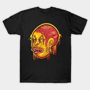 Creepy Allergic Cartoon Head T-Shirt